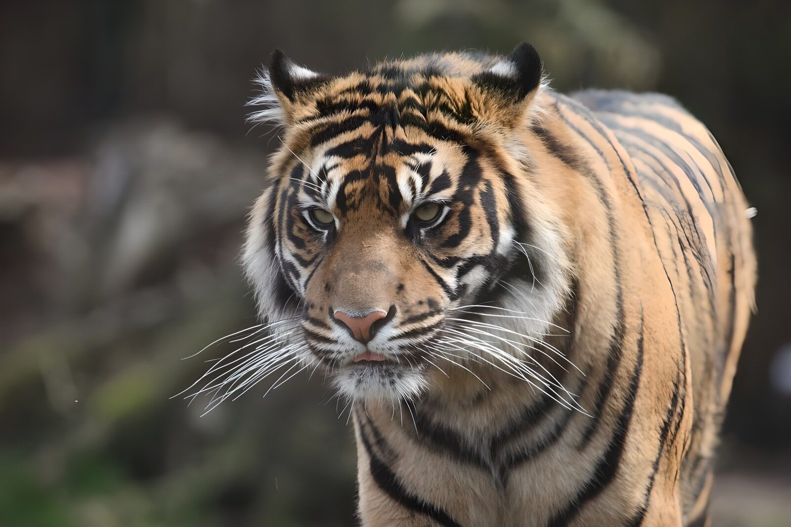 HPDK89793: Tiger tæt på med et vågent blik