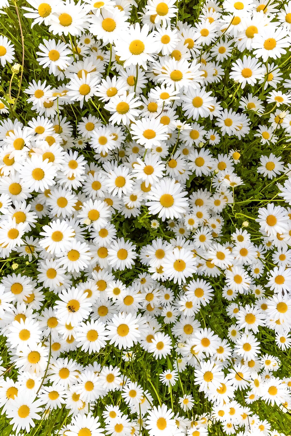 HPDK86745: Hvide margueritter i solskin
